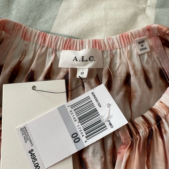 A.L.C Mischa Tie Dye Ruffle Hem midi dress - Picture 3 of 7